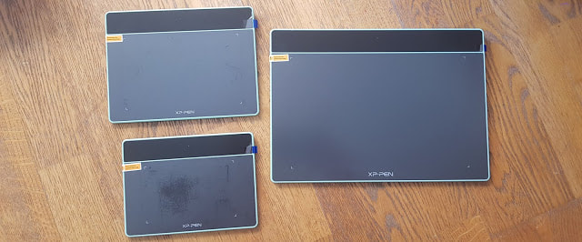3 models of the xp-pen deco fun graphics tablets