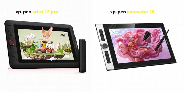 XP-PEN-Artist12-Pro-vs-XP-PEN-Innovator-16 display tablet monitor